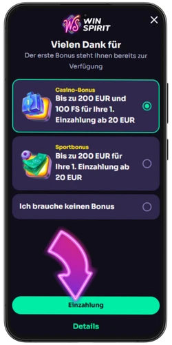 WinSpirit erhält Bonus