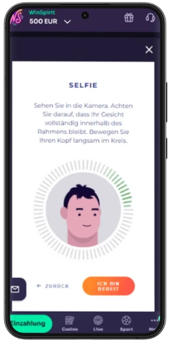 WinSpirit  Mach ein Selfie